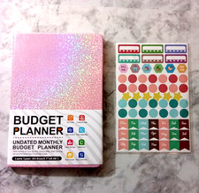 NEW Undated Monthly Budget Planner Hot Pink