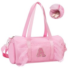 Dance Bag for Girls 6-8, Personalized Initial Letter Ballet Duffle Bag with S...