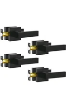 Privacy Door Levers, 4 Pack Oil Rubbed Bronze Door Handles Interior Heavy Dut...