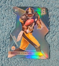 2015 Spectra Sammie Coates Pittsburg Steelers Blue Prizm Die-Cut 27/35 #140