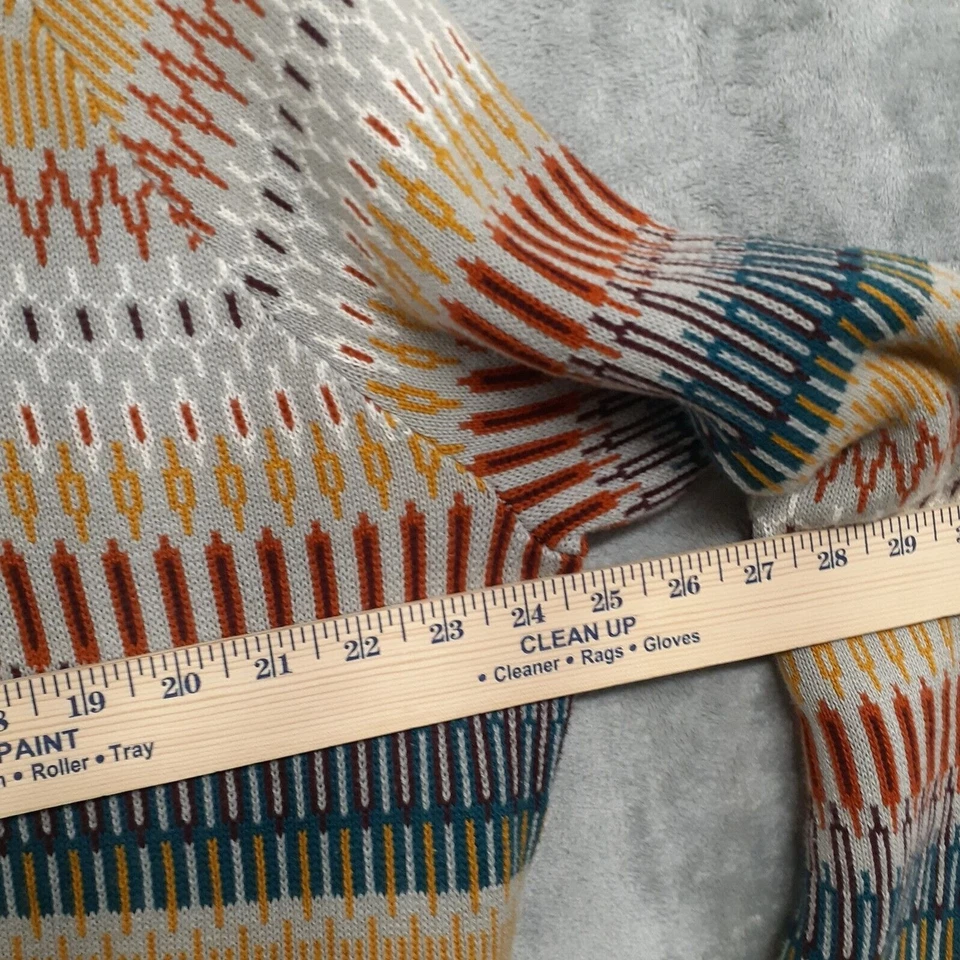 Mossimo Men Geometric Striped Knit Crew Neck Sweater Fall Color Cotton Size XXL - Image 4 of 4