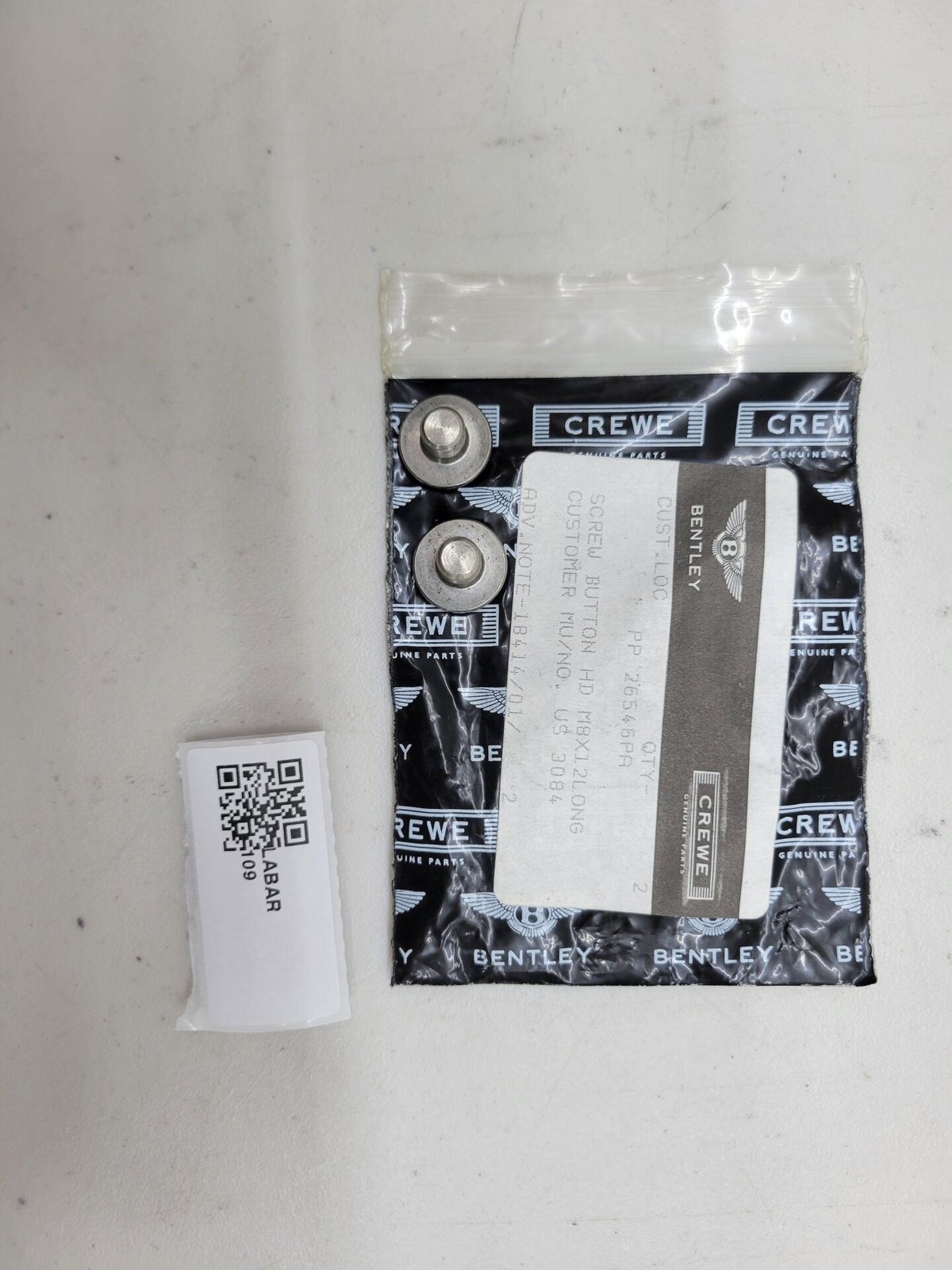 Rolls Royce & Bentley Screw Button PP26546PA