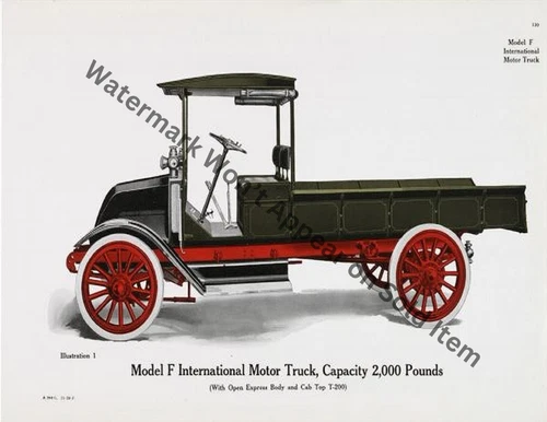 Model F International Motor Truck Photograph Print 8.5x11"
