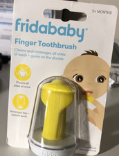 Fridababy Finger Toothbrush Double Sided W/ Case Storage Stand. New