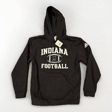 Adidas IU Indiana University Hoosiers Football Team Issued Sideline Hoodie