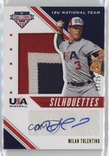 2020 Panini USA Baseball Stars & Stripes Prime 21/25 Milan Tolentino Auto 0j81