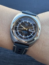 Vintage Seiko Sports 5 Automatic Watch Day Date 7019-7050 Mens 39mm 21 Jewels