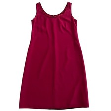 Elie Tahari Womens Preppy Minimalist Twee Classic Chic Satin Shift Dress Size 4