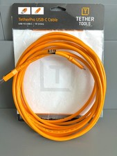 Tether Tools TetherPro USB-A to USB-C Cable  High Visibility Orange  15'