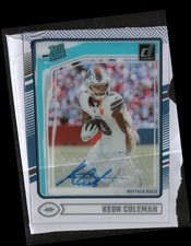 2024 Clearly Donruss #67 Keon Coleman Clearly Rated Rookie Autographs
