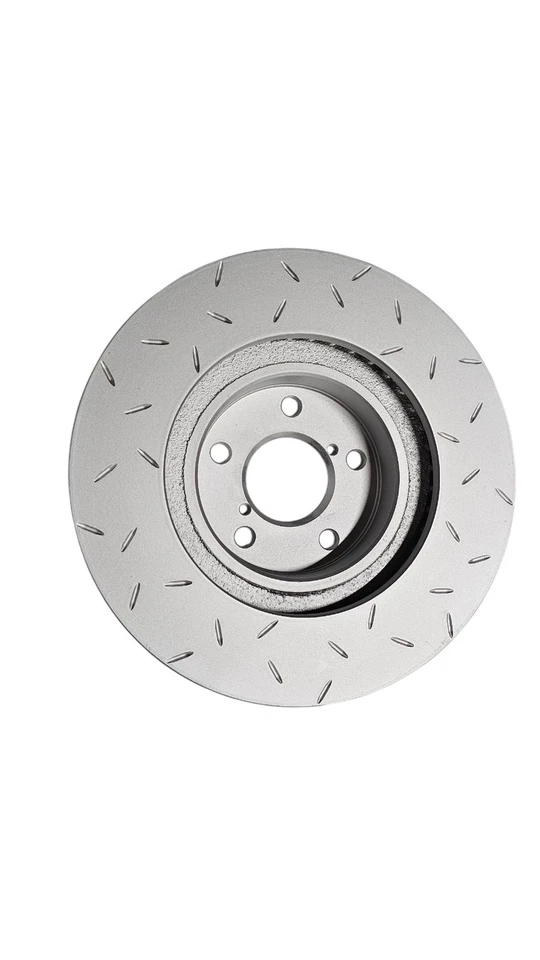 Rotor de freno delantero ranurado Hawk Quiet Slot para Subaru Impreza BRZ Saab 2002-2014 Foto 3 de 4