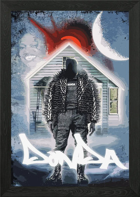 Donda Album - kanye west Cover Art Framed Wall Art Poster Canvas Print Picture