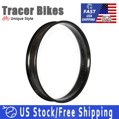 TRACER 29''x3.0-4.0 Bike Rim 36 Holes Fat Tire Rim Hoop For Cruiser Bicycle Matte Black