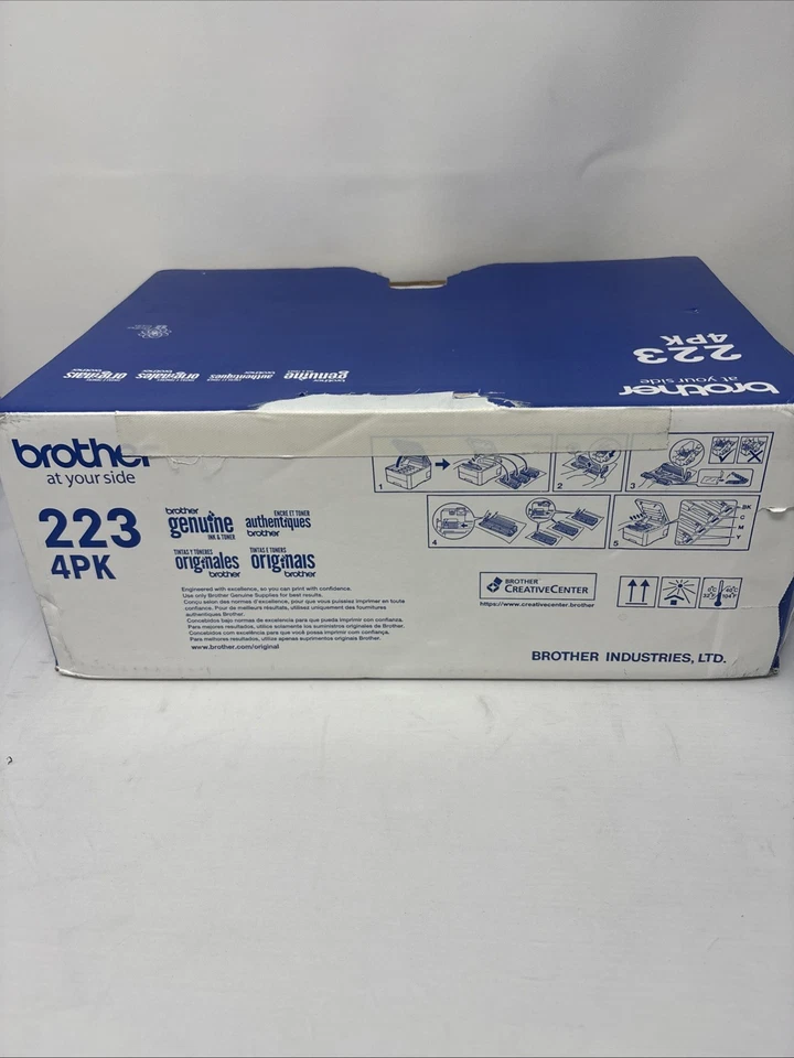 NUEVO GENUINO Brother TN-223 paquete de 4 cartuchos de tóner de rendimiento estándar (~ 1400 páginas) Foto 4 de 4