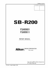 NIKON SB-R200 Camera Flash Service Repair Manual Parts List PDF