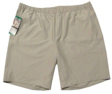 Greg Norman Mens Pull-On Golf Shorts Tan