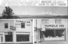 "SPEED-O-MAP" Tumble Inn Cafe  and Coffee House Redmond OR Oregon