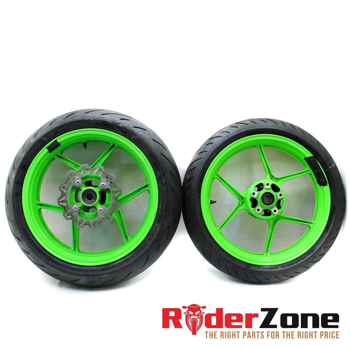 2013-2018 Kawasaki Ninja ZX6R Wheels Set Bridgestone Battlax 2013-2018 Kawasaki Ninja ZX6R Wheels Set Bridgestone Battlax