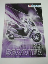 Suzuki Gamme scooters 1999 Suisse Prospectus Catalogue Brochure Moto