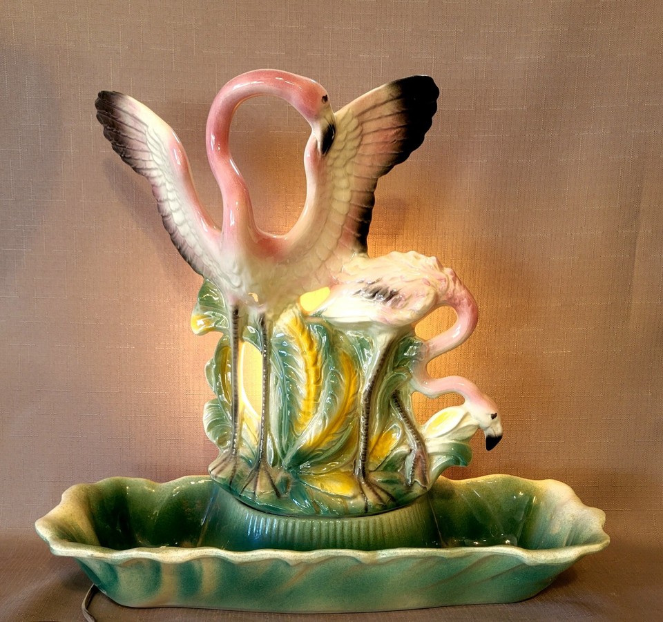 Vintage 1957 Flamingo TV Lamp / Light Lane and Co Van Nuys California