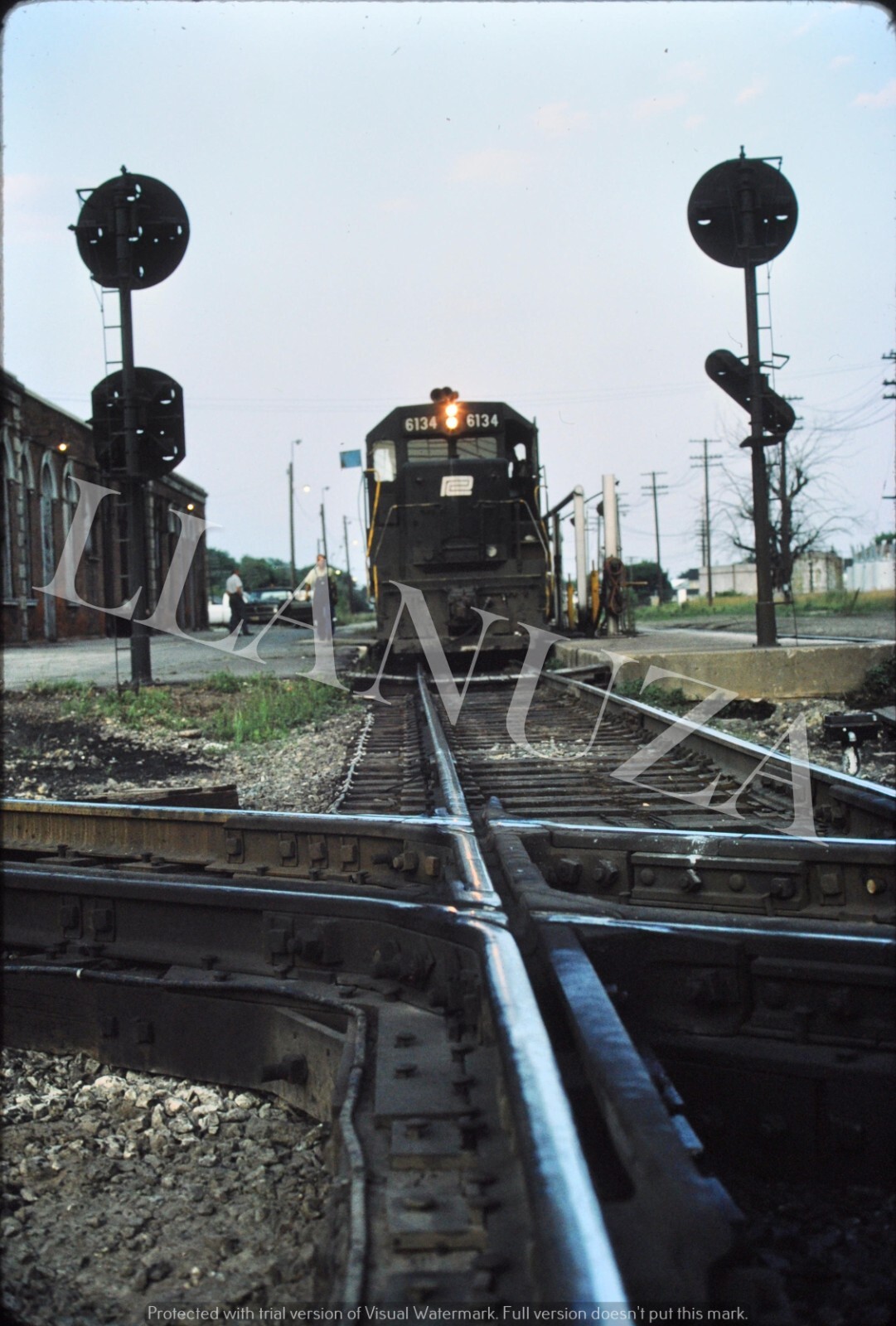 Original Slide Penn Central May 1976 at crestline Ohio station eBay