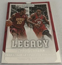 2017-18 Contenders Draft Basketball DeMar DeRozan USC Trojans Legacy insert #7
