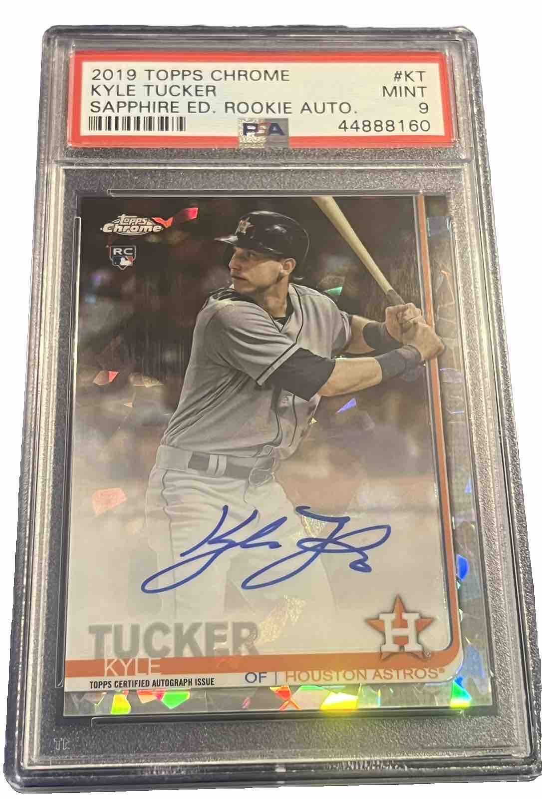 Kyle Tucker RC Auto 2019 Topps Chrome Sapphire Astros Cubs Houston Chicago Rook