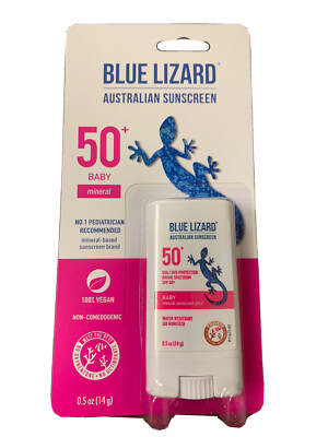 BLUE LIZARD SPF#50+ BABY STICK AUSTRALIAN SUNSCREEN 0.5OZ