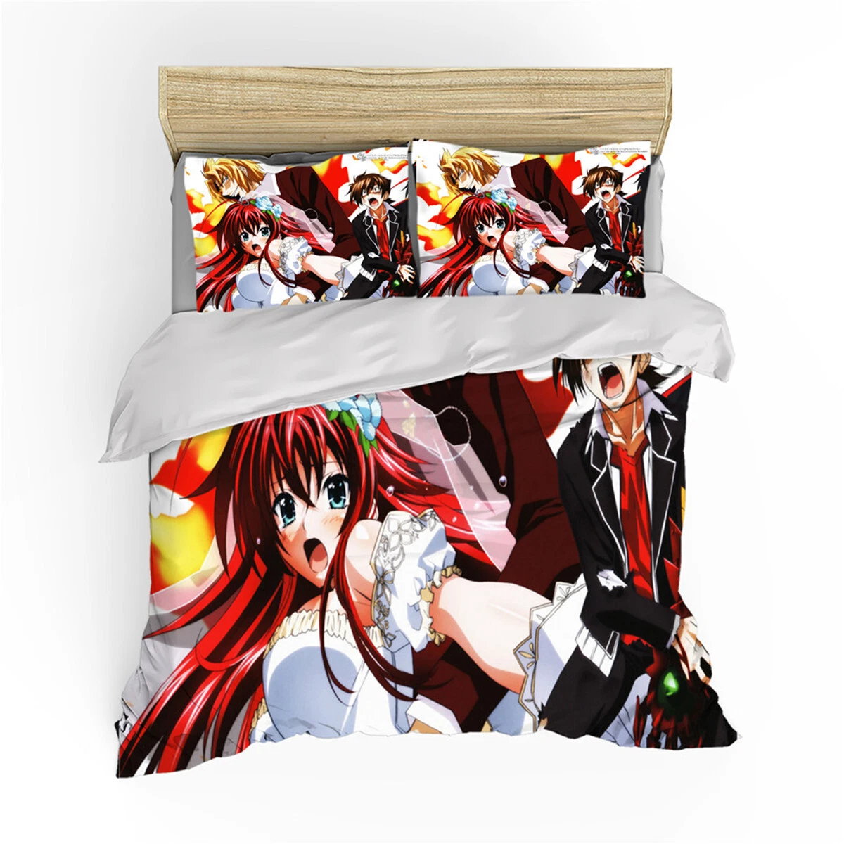 High School D×D Anime Bedding Set, Gift for Friends