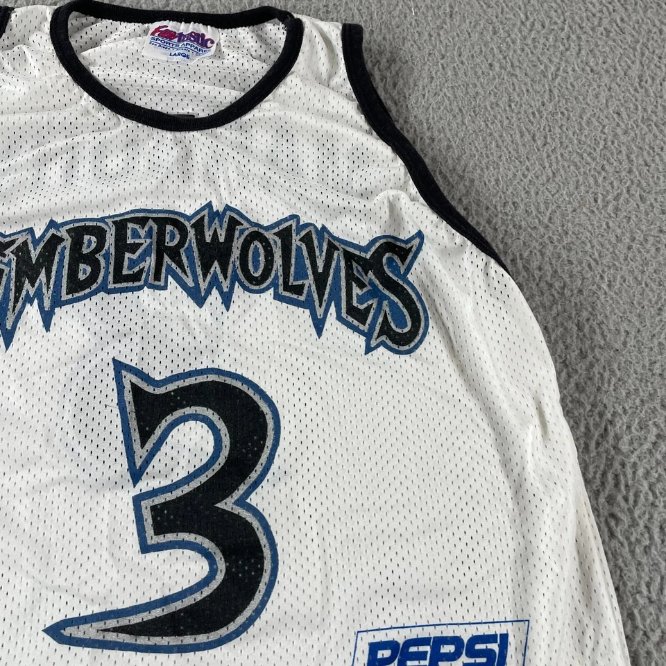 Camiseta deportiva juvenil vintage Stephon Marbury Minnesota Timberwolves talla grande NBA Estados Unidos Foto 3 de 4