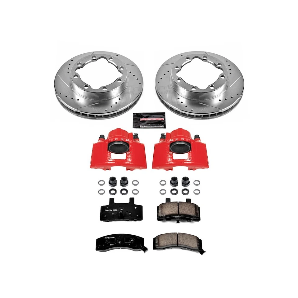 Kit de freio KC1524 Powerstop com pinças conjunto de 2 rodas dianteiras para Chevy Suburban - Imagem 4 de 4