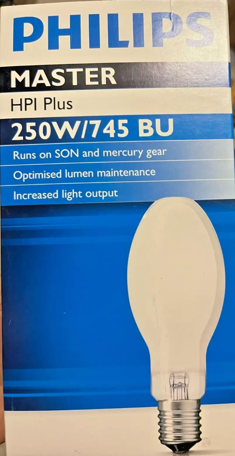 PHILIPS MASTER HPI-T PLUS 250W/745 BU    E40 HOCHDRUCK-METALHALOGENDAMPF-LAMPE