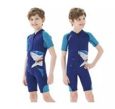 Kids Wetsuit for Girls Boys, 2mm 3mm Shorty Neoprene Front Zip Wet Suit Size 10