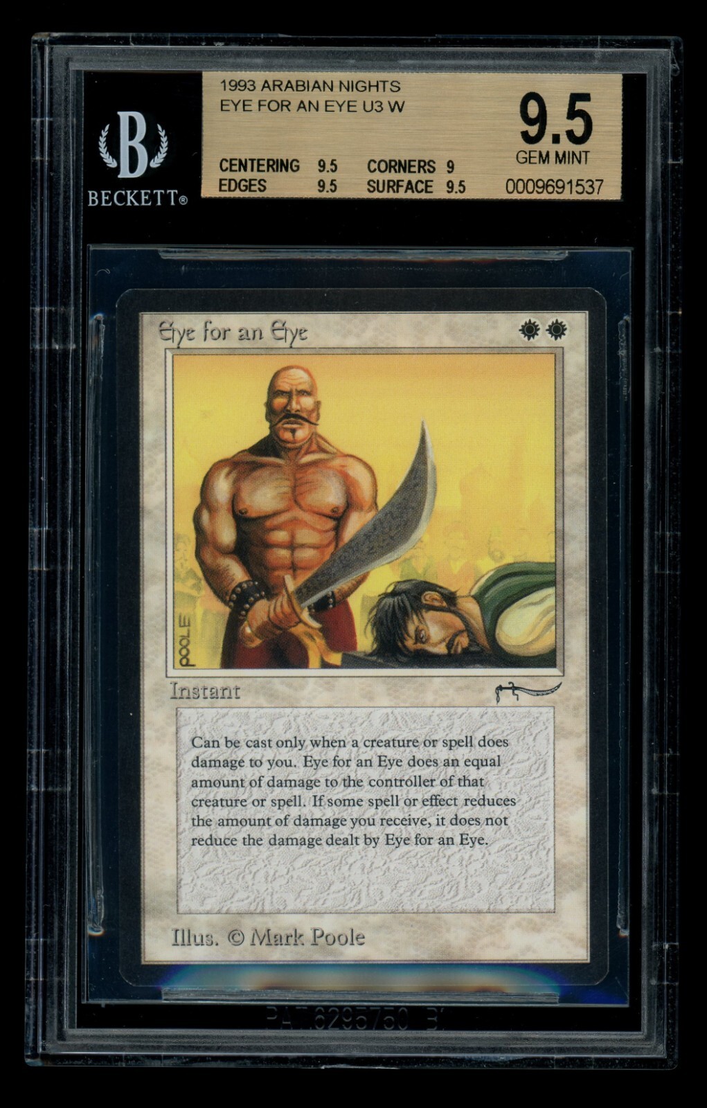 Eye for an Eye - BGS 9.5 Gem Mint - Arabian Nights - Magic the Gathering MTG