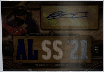 2024 Topps Triple Threads TTAR-VGJ4 Vladimir Guerrero Jr. Auto Wood Relic 1/1