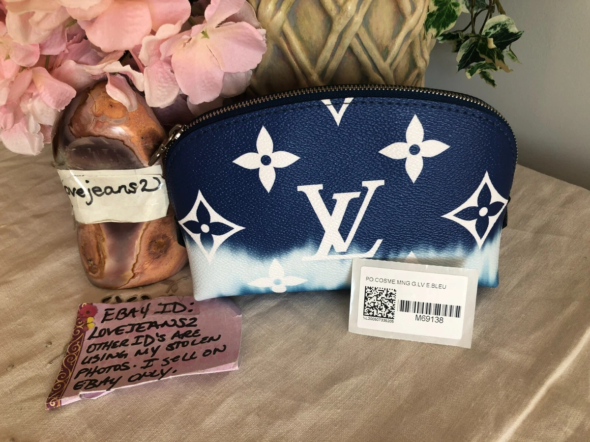 lv blue pouch