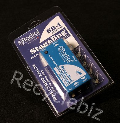 Radial StageBug SB-1 アクティブDI Radial StageBug SB-1 1-channel Active Instrument Direct Box