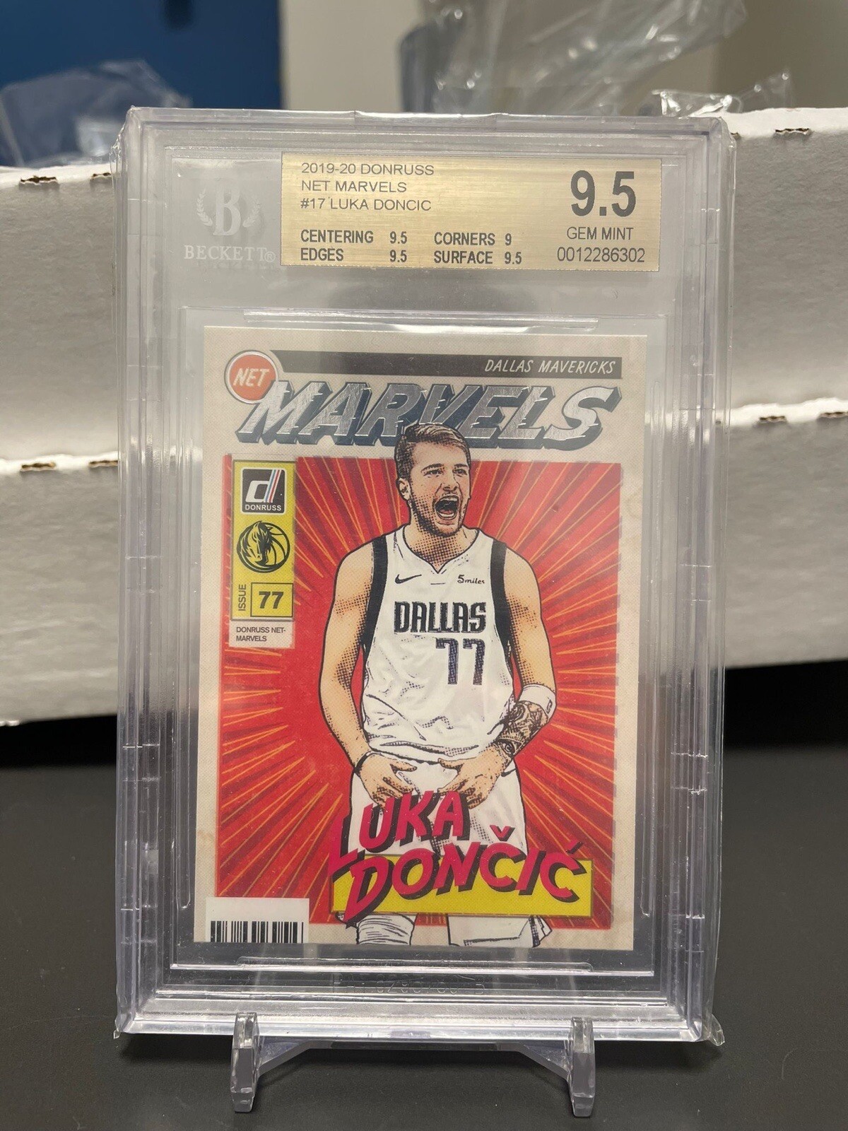 2019 Donruss Luka Doncic Net Marvels #17 BGS 9.5