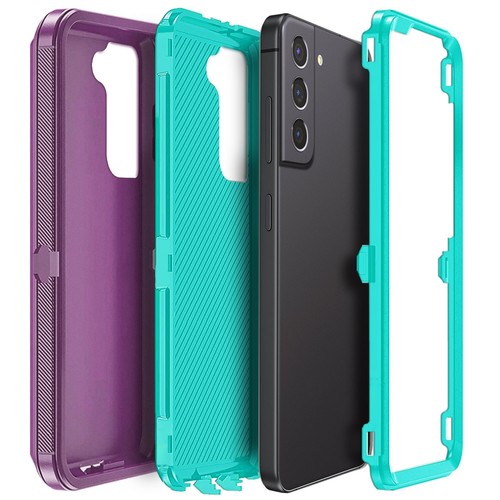 For Samsung Galaxy S21/FE/Plus/Ultra Heavy Duty Phone Case Cover Tempered Glass - Picture 47 of 54