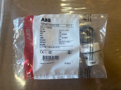 ABB 1SFA611400R1005, ML1-100W Pilot Light Head, White