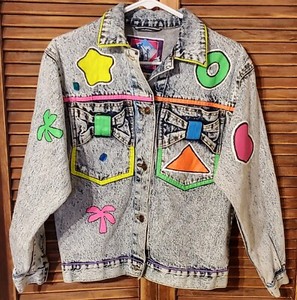 neon jean jacket