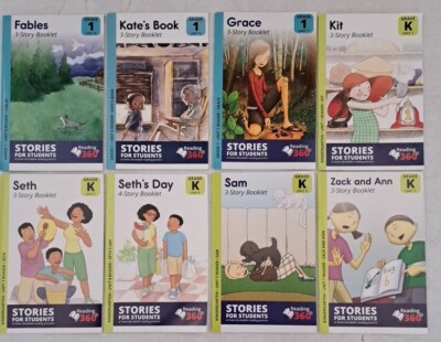 Lot Of 8 Kindergarten & Grade 1 Reading Practice-Stories For Students 360