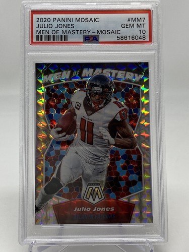 2020 Panini Mosaic Julio Jones Mosaic Silver - PSA 10 - Picture 4 of 12