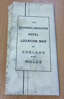 Vintage Automobile Association Hotel Lageplan von England und Wales