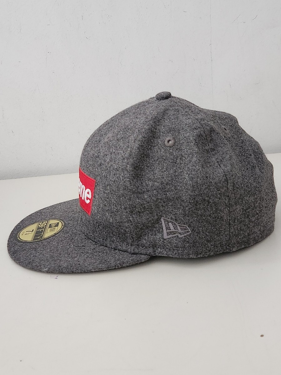 FW11 Supreme Loro Piana Box Logo New Era Grey Wool Cashmere FW11 Supreme Loro Piana Box Logo New Era Grey Wool Cashmere