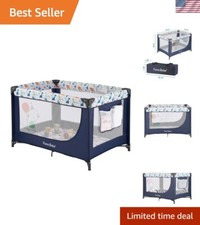 Comfortable Travel Bassinet with Secure Metal Frame  Soft Mattress - Baby Gear