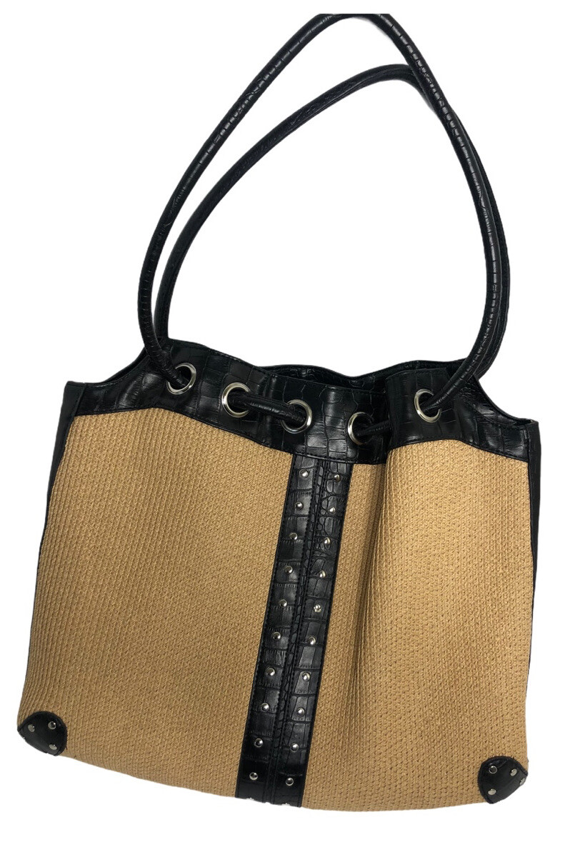 Women's Woven Straw Shoulder Bag Purse Handbag