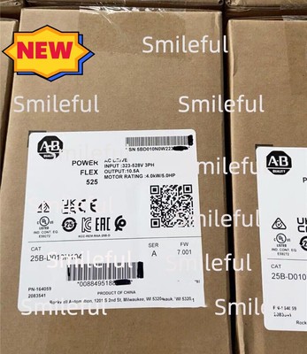 1pcs New Sealed AB 25B-D010N104 Powerflex 525 AC Drive 4KW 5HP 25BD010N104