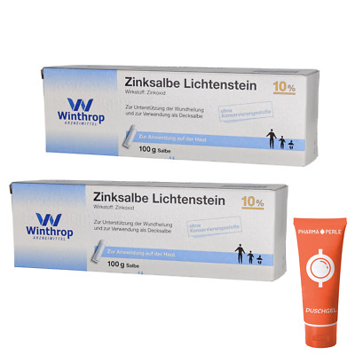 Zinksalbe Lichtenstein 10% Wundsalbe 2x 100g Wundheilung Zinkoxid Spar-Set 