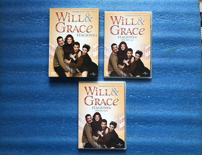Cofanetto DVD Serie Will & Grace Stagione 6 quattro dvd 24 episodi. Universal